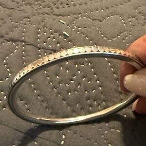 Elegant Sterling Silver Bangle Bracelet